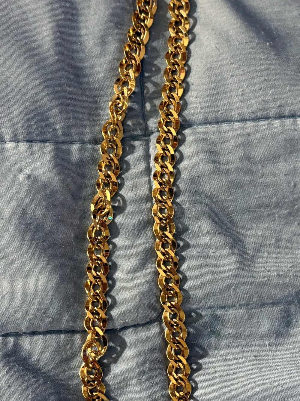 Vintage Napier Gold-Tone Thick Cuban Link Necklace.